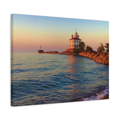 Colorful Canvas Print • "Lighthouse Glow" • Vertical or Horizontal orientations • Sizes from 8"x10" to 30"x40"