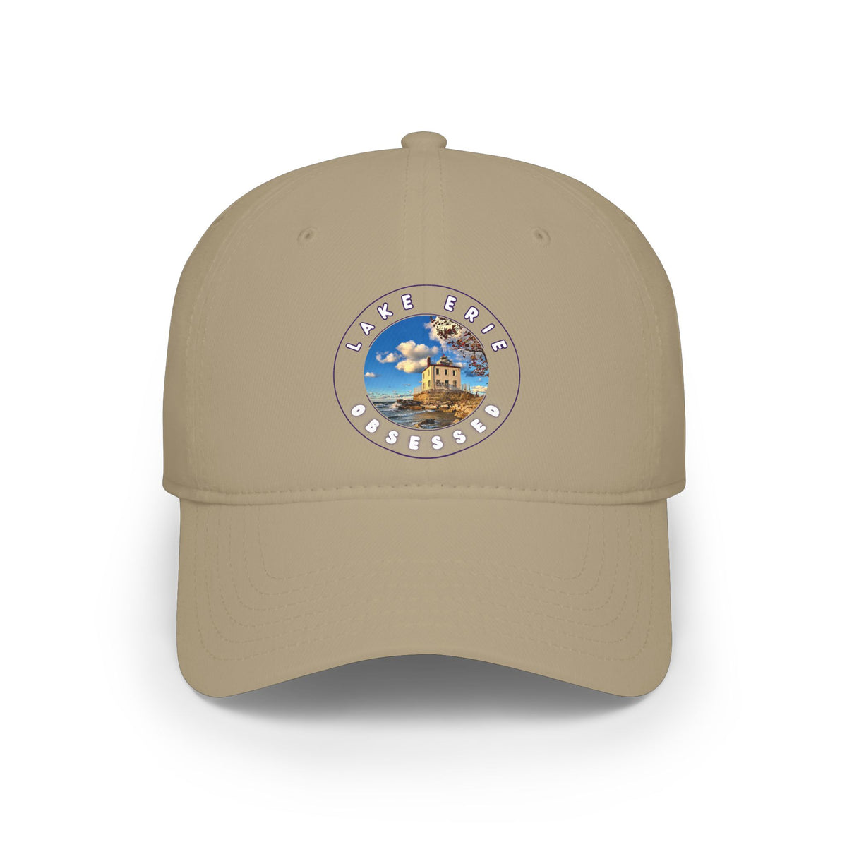 Casual Photo Baseball Cap • "Fairport Harbor West Breakwater Light" • 7 fabric colors