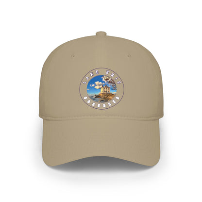 Casual Photo Baseball Cap • "Fairport Harbor West Breakwater Light" • 7 fabric colors
