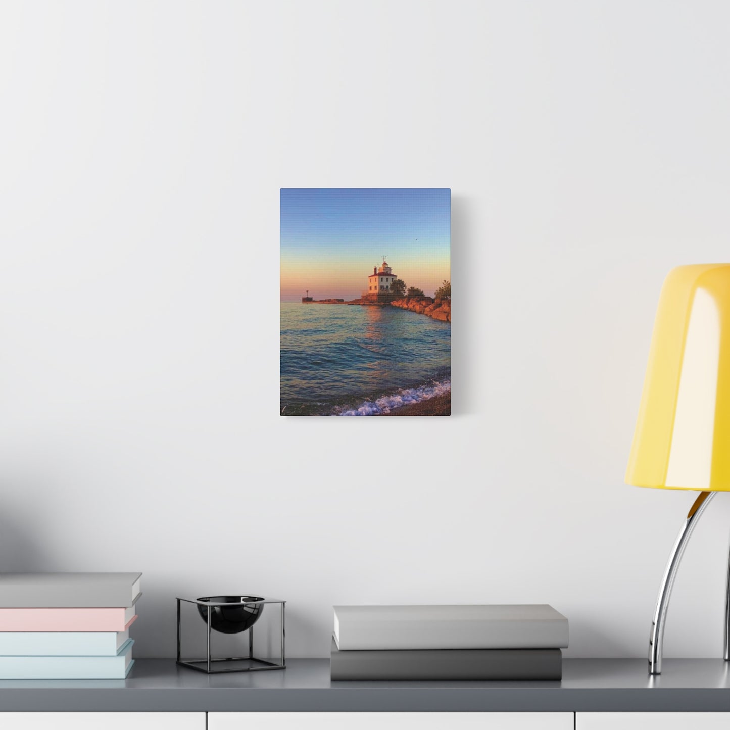 Colorful Canvas Print • "Lighthouse Glow" • Vertical or Horizontal orientations • Sizes from 8"x10" to 30"x40"