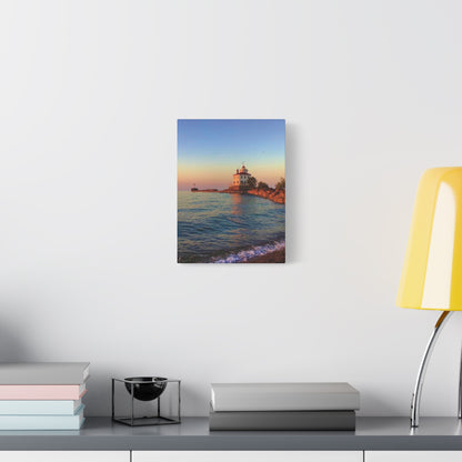 Colorful Canvas Print • "Lighthouse Glow" • Vertical or Horizontal orientations • Sizes from 8"x10" to 30"x40"