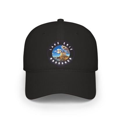 Casual Photo Baseball Cap • "Fairport Harbor West Breakwater Light" • 7 fabric colors