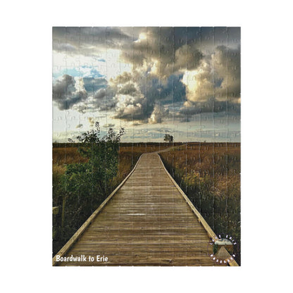 Dazzling Jigsaw Puzzle • "Boardwalk to Erie" • 110, 252, 520, & 1014-Piece Puzzles