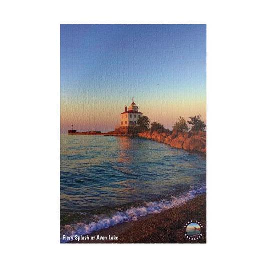 Dazzling Jigsaw Puzzles • "Lighthouse Glow" • 110, 252, 520, & 1014-Piece Puzzles for lighthouse lovers