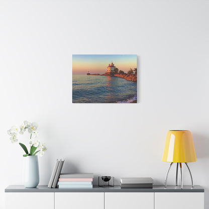 Colorful Canvas Print • "Lighthouse Glow" • Vertical or Horizontal orientations • Sizes from 8"x10" to 30"x40"