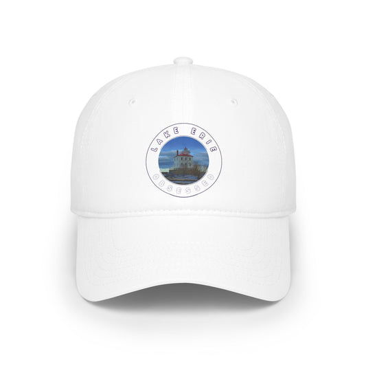 Casual Photo Baseball Cap • "Breakwater Lighthouse" • 7 fabric colors