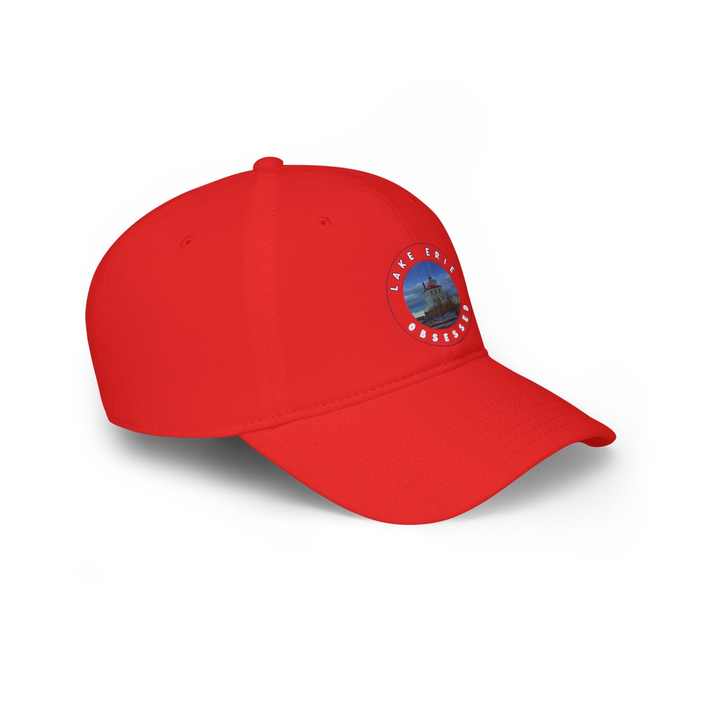 Casual Photo Baseball Cap • "Breakwater Lighthouse" • 7 fabric colors