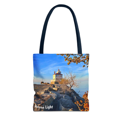 Stylish Photo Tote Bag • "Autumn Light" • 5 color handle choices