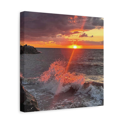 Colorful Canvas Print • "Fiery Splash at Avon Lake" • Vertical or Horizontal orientations • Sizes from 8"x10" to 30"x40"