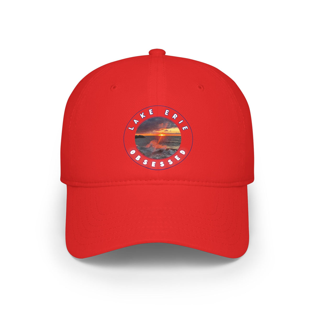 Casual Photo Baseball Cap • "Fiery Splash at Avon Lake" • 7 fabric colors