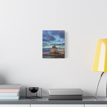 Colorful Canvas Print • "Winter at the Light" • Vertical or Horizontal orientations • Sizes from 8"x10" to 30"x40"