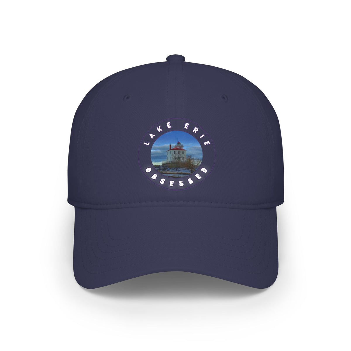 Casual Photo Baseball Cap • "Breakwater Lighthouse" • 7 fabric colors