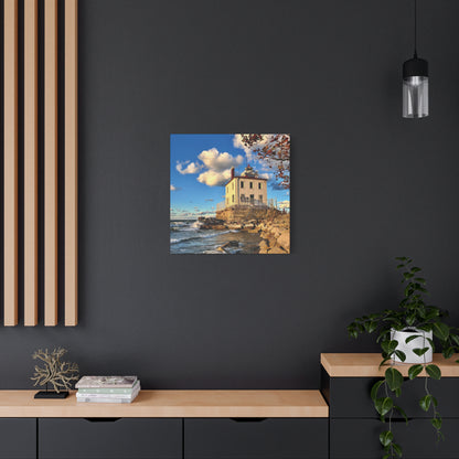 Colorful Canvas Print • "Fairport Harbor West Breakwater Light" • Vertical or Horizontal orientations • Sizes from 8"x10" to 30"x40"