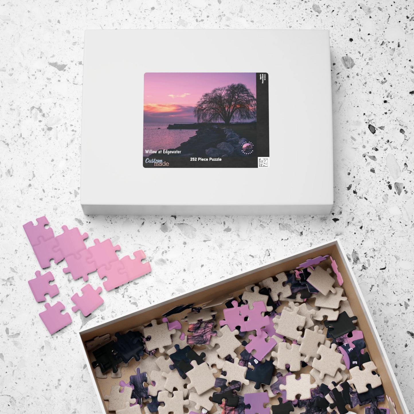 Dazzling Jigsaw Puzzle • "Willow at Edgewater" • 110, 252, 520, & 1014-Piece Puzzles